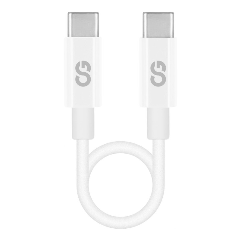 LOGiiX Sync & Charge Shortie USB-C to USB-C Cable - White - 30cm
