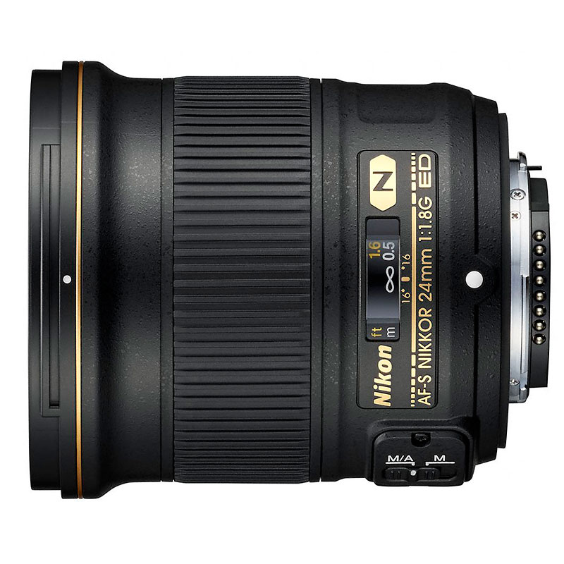 Nikon AF-S FX 24mm F1.8G Lens - Black - 20057