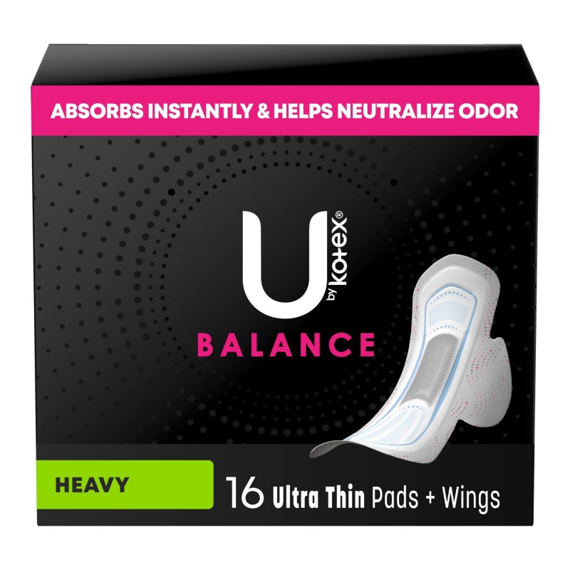 U by Kotex Balance Ultra Thin Sanitary Pad - 16 Count