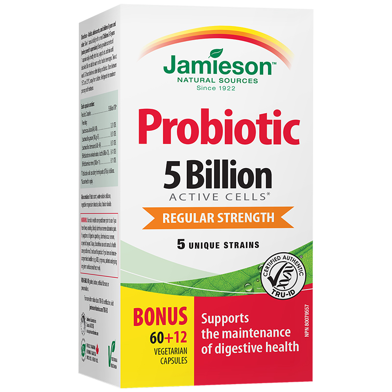 Jamieson Probiotic 5 Billion Regular Strength - 60s
