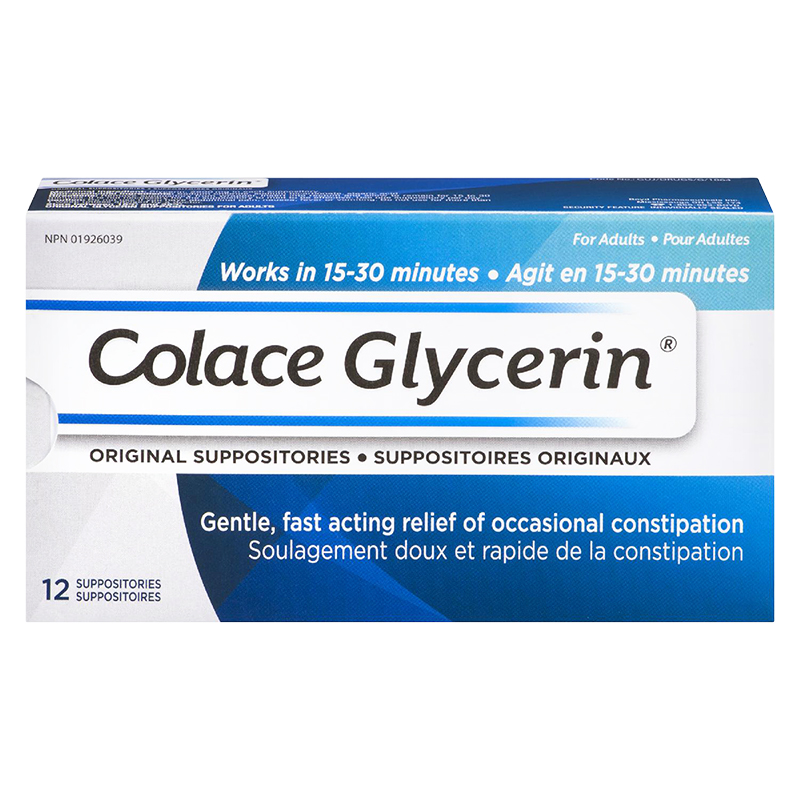 Colace Glycerin Suppositories - 12s