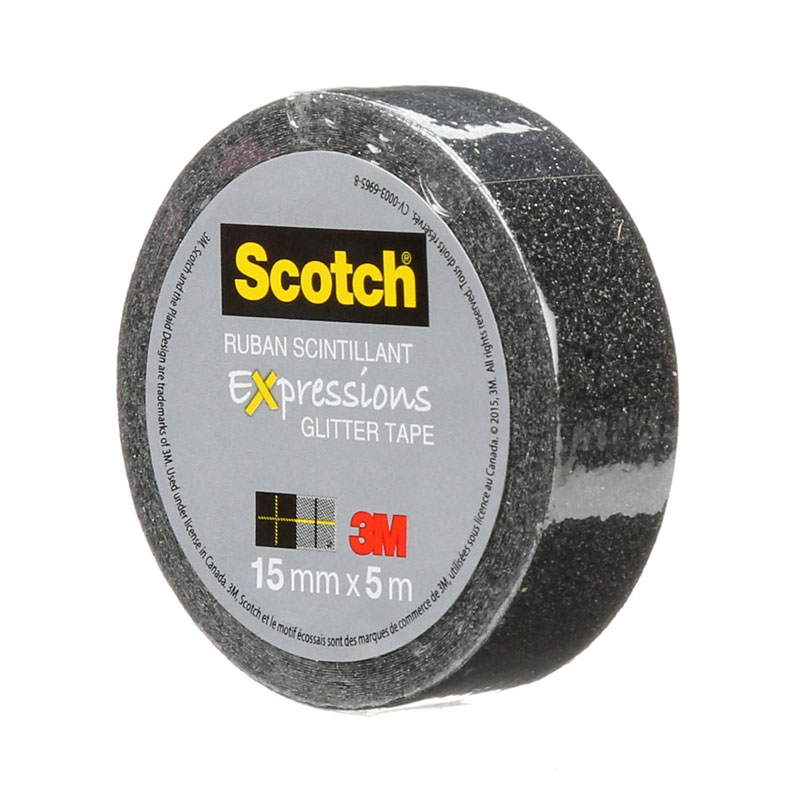 3M Scotch Expressions Glitter Tape - Black
