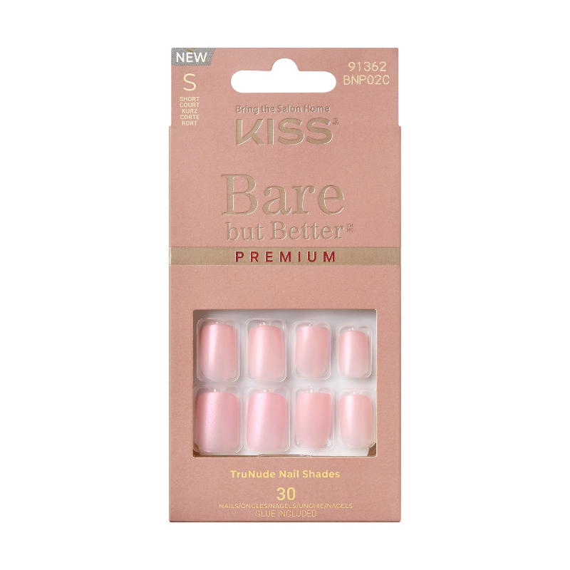 Kiss Bare but Better Premium False Sculpted Nail Kit - Short - Spicy - 30s