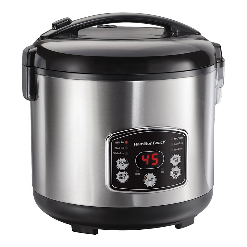 Hamilton Beach Digital Simplicity Rice Cooker and Steamer - Stainless Steel - 37541C