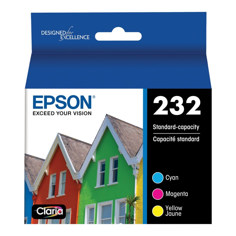 Epson 232 Multipack Ink Cartridge - Yellow, Cyan, Magenta - T232520-S