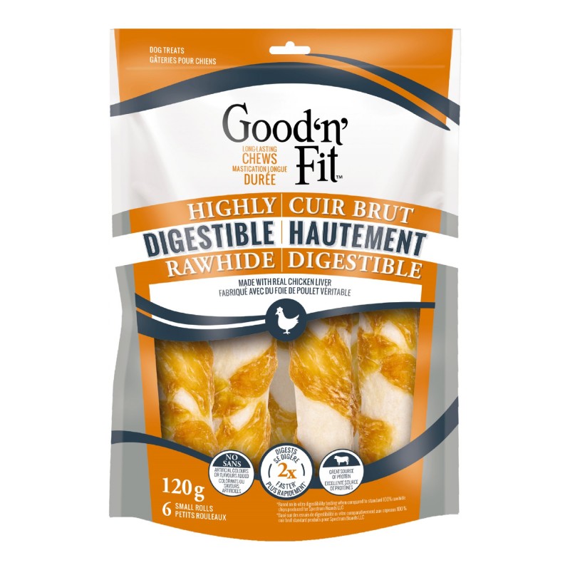 Good 'n' Fit Small Dog Rolls - Chicken Liver - 6's