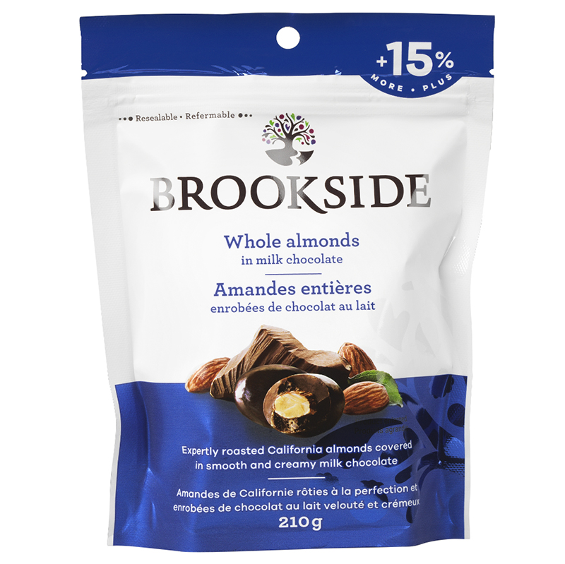 Brookside Milk Chocolate - Whole Almonds - 210g