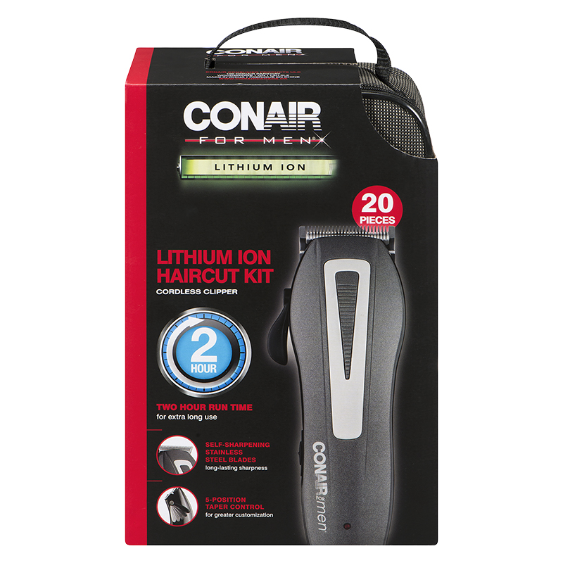 Conair For Men Lithium Ion Haircut Kit - 20 piece - Black - HC1900C