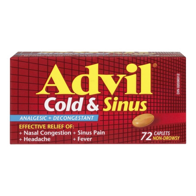 Advil Cold & Sinus Caplets - 72's
