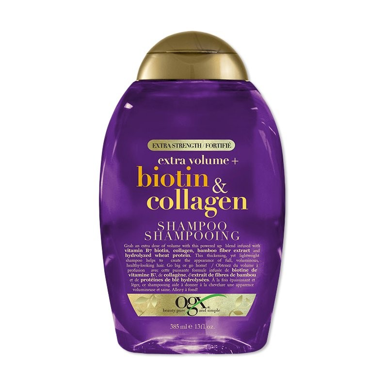 OGX Extra Strength Extra Volume+ Biotin & Collagen Shampoo - 385ml