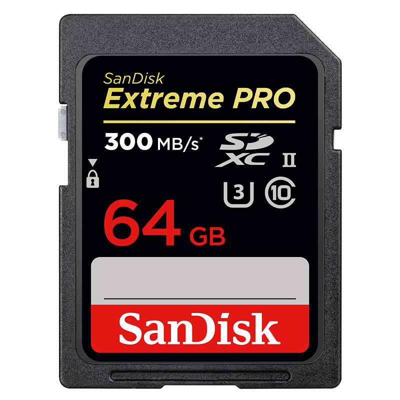 SanDisk Extreme Pro 64GB SDXC UHS-II Card - SDSDXPK-064G-CNCIN