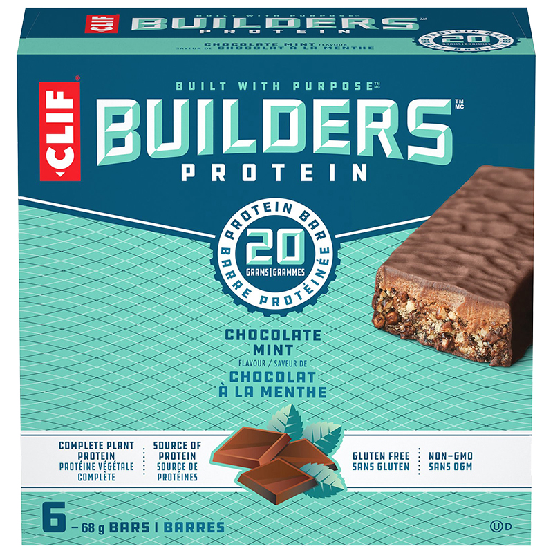 Clif Builders Chocolate Mint - Protein bar - 6 x 68g