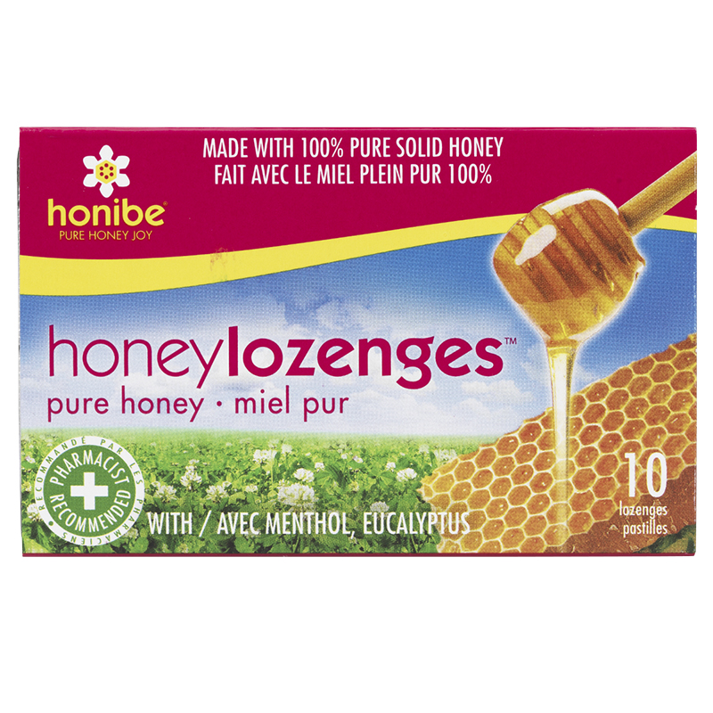 Honibe Honey Lozenges - Menthol &amp; Eucalyptus - 10s