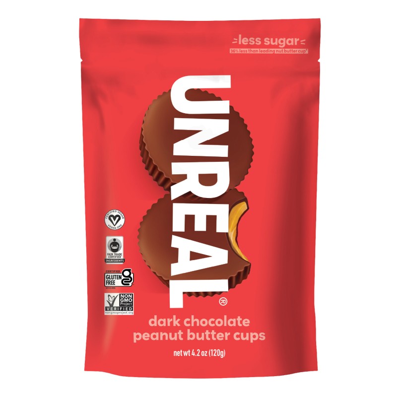 Unreal Vegan Dark Chocolate Peanut Butter Cups - 120g