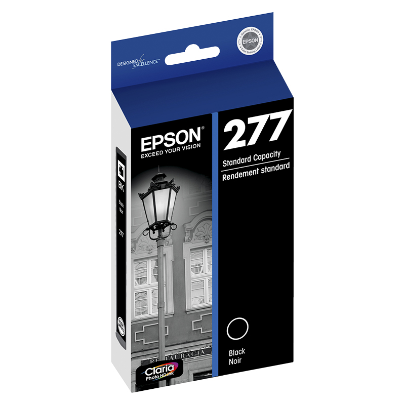 Epson 277 Claria Photo Hi-Definition Ink T277 Standard-Capacity Ink Cartridge - Black - T277120-S
