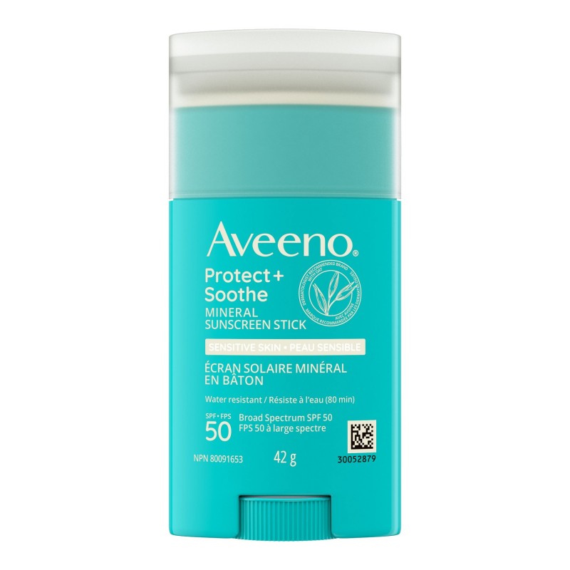 Aveeno Protect + Soothe Mineral Sunscreen Stick - SPF 50 - 42g