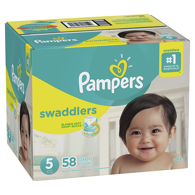 Pampers Swaddlers Diapers - Size 5 - 58s