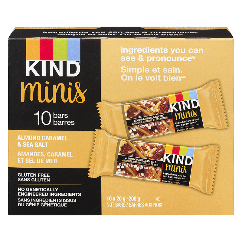 Kind Mini Bars - Almond Caramel & Sea Salt - 10 Pack