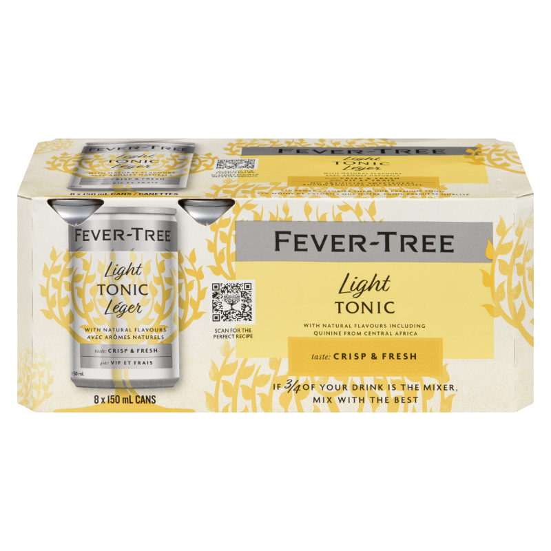 Fever-Tree Light Tonic Water - 8x150ml