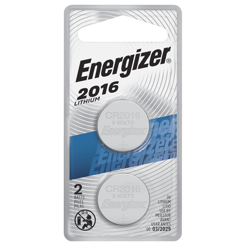 Energizer Lithium Battery - CR2016 - 2 Pack