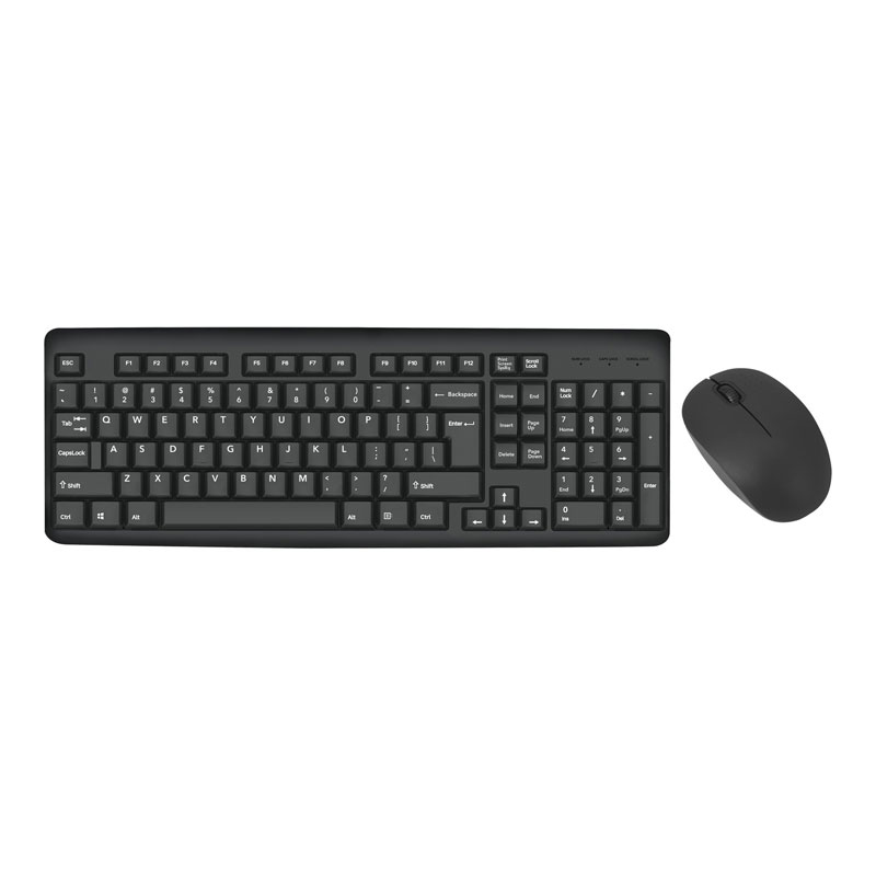 Elink Wireless Keyboard and Mouse - Black - KBS562