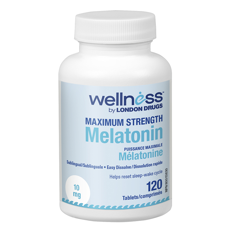 Wellness by London Drugs Maximum Strength Melatonin - 10mg - 120s