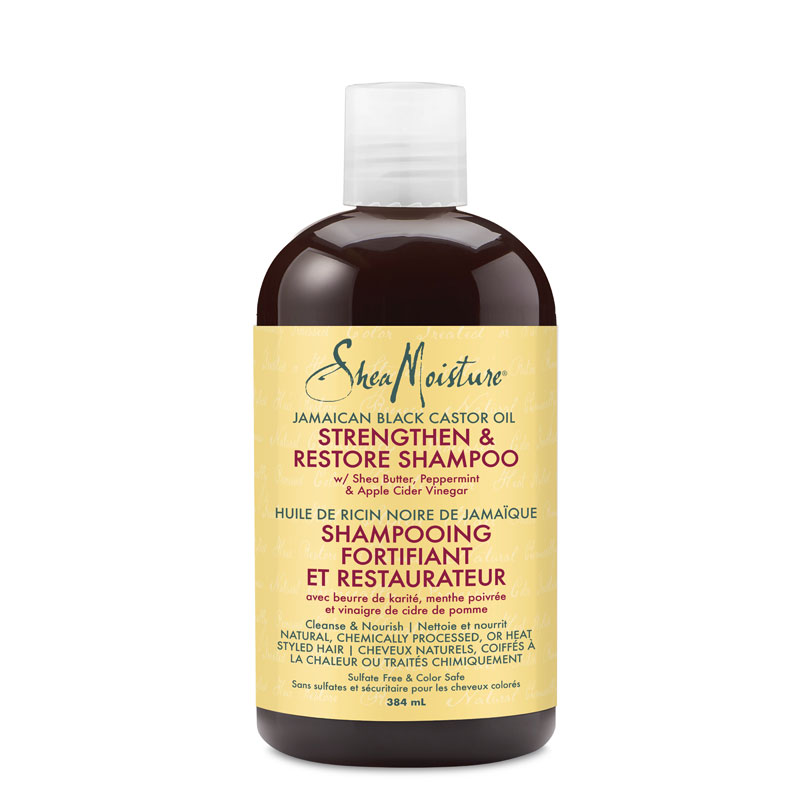 SheaMoisture Strengthen & Restore Shampoo - Jamaican Black Castor Oil - 384ml