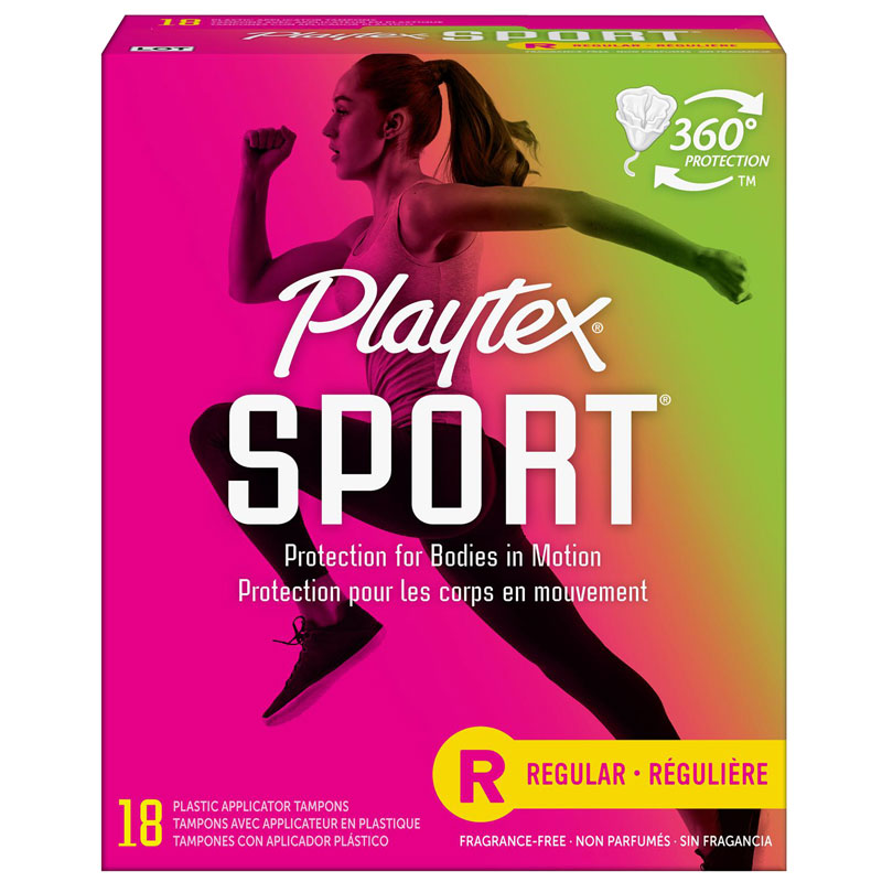 Playtex Sport Tampons - Regular - Unscented - 18s