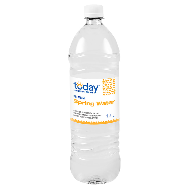 Today by London Drugs Premium Spring Water - 1.5L