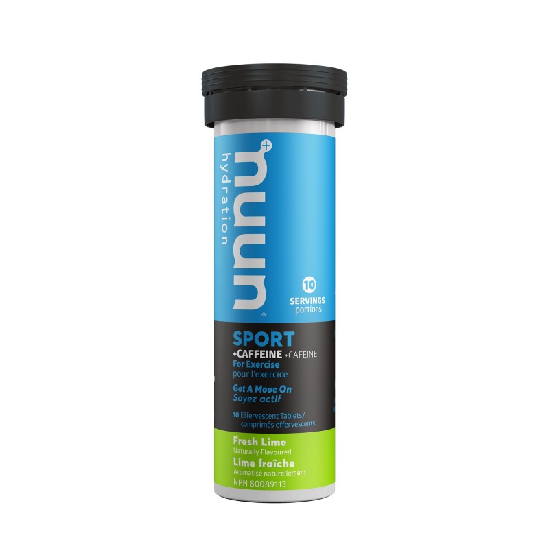 Nuun Hydration Sport + Caffeine Electrolyte Supplement - Fresh Lime - 52g
