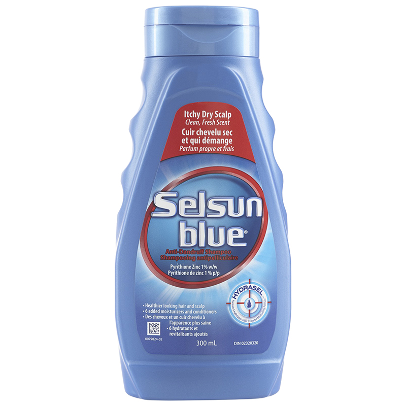 Selsun Blue Itchy Dry Scalp Anti Dandruff Shampoo 300ml