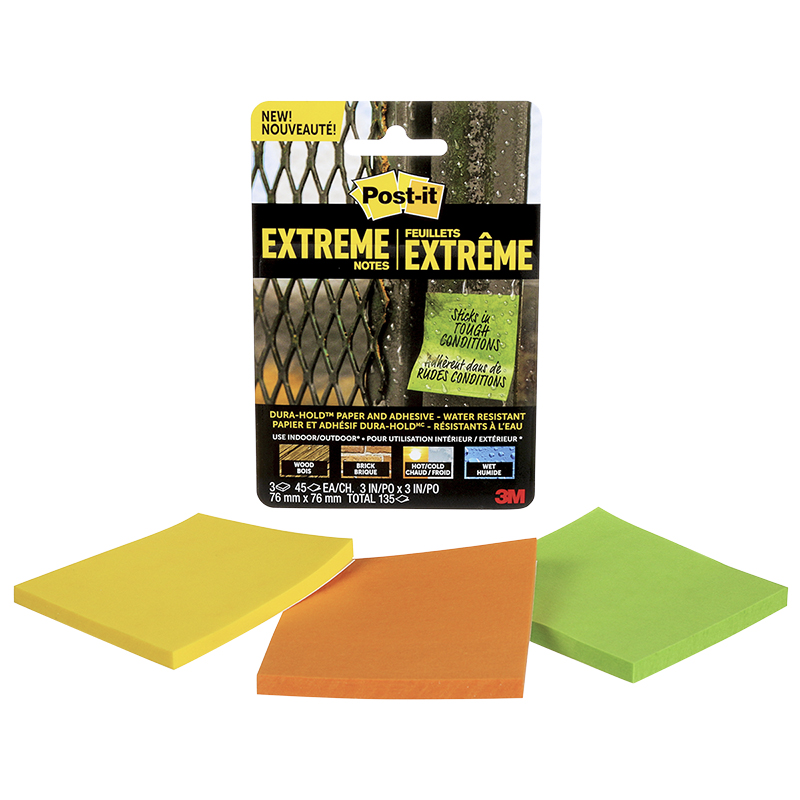 3M Post-it Extreme 3 x 3in Notes - 135s