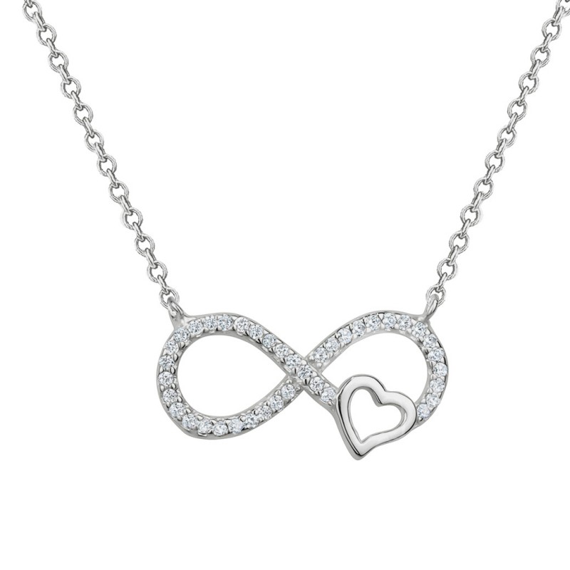 Collection by London Drugs Cz Infinity Necklace - Silver