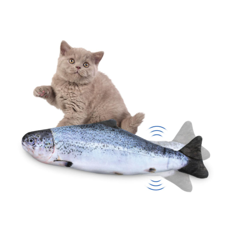 Today by London Drugs Interactive Captivating Fish Toy for Cats - Jumping Salmon