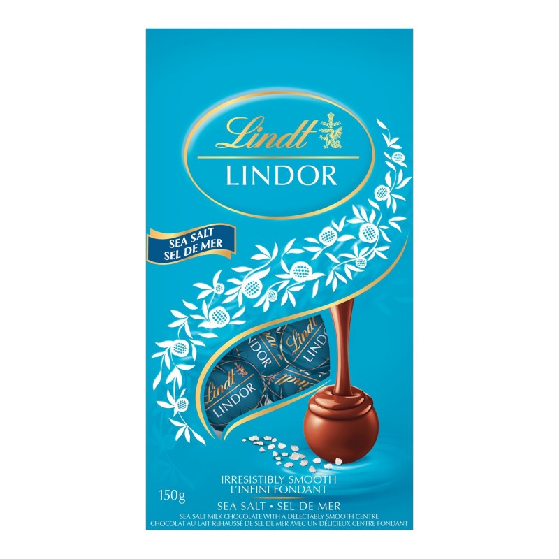 LINDOR Milk Chocolate Truffles - Sea Salt - 150g