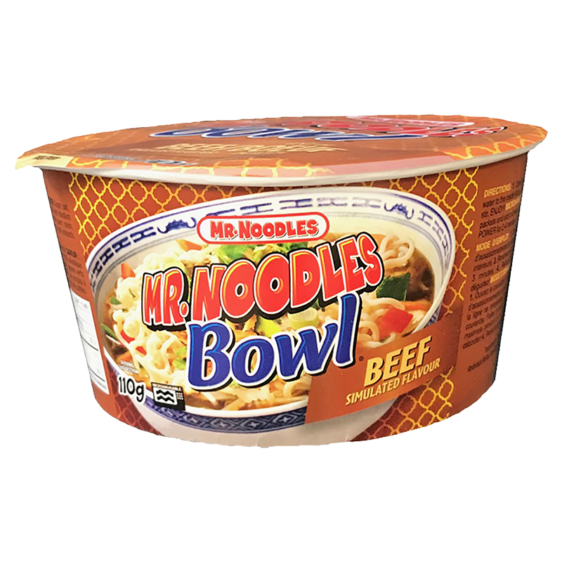 Mr. Noodles Instant Noodle Bowl - Beef - 110g