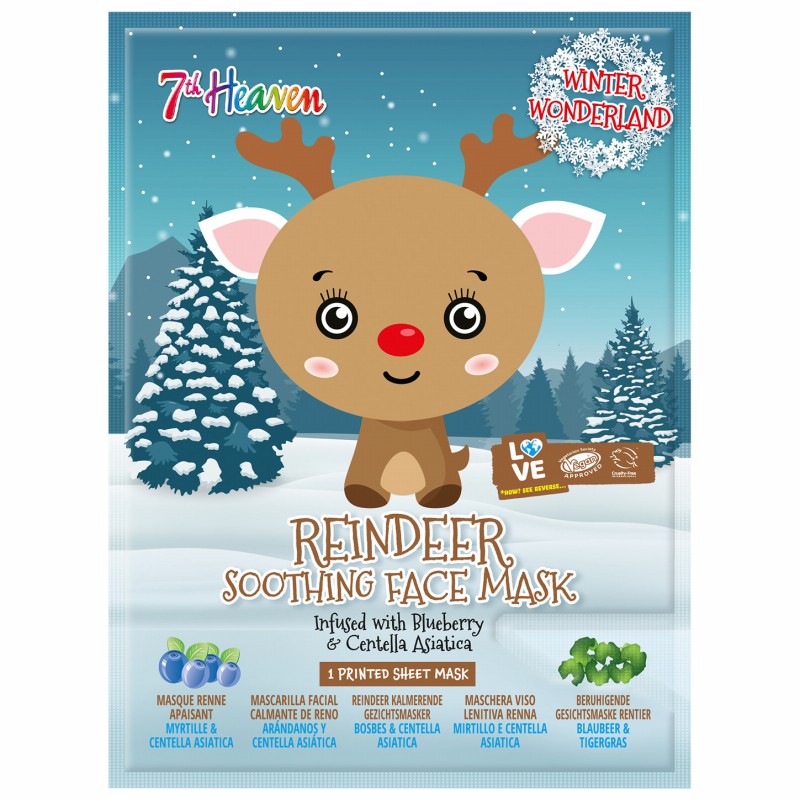7th Heaven Winter Wonderland Reindeer Soothing Face Mask