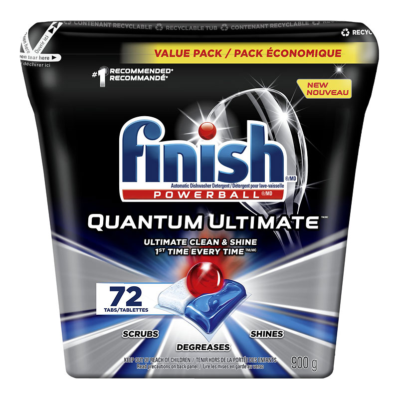 Finish Powerball Quantum Ultimate Dishwashing Detergent Tabs - 72s