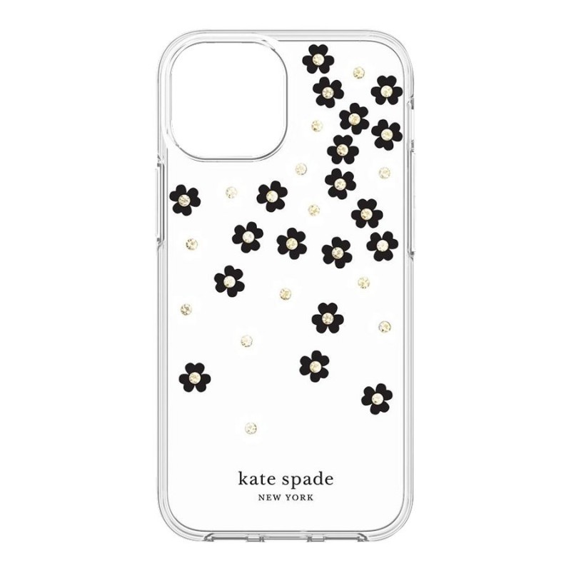 Kate spade New York Protective Case for iPhone 13 Mini - Scattered Flowers  Black