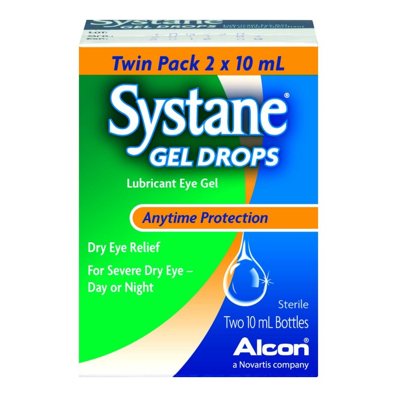 Systane Anytime Protection Eye Gel Drops - 2 x 10ml