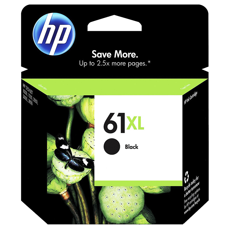 HP #61XL Ink Cartridge - Black - CH563WN