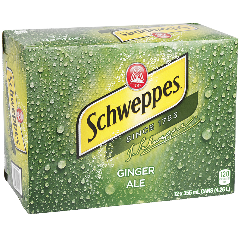 Schweppes Ginger Ale - 12 pack 