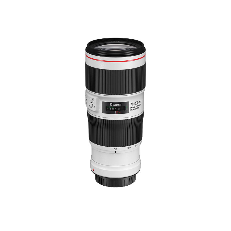 Canon EF 70–200mm f/4L IS II USM Lens - White - 2309C002