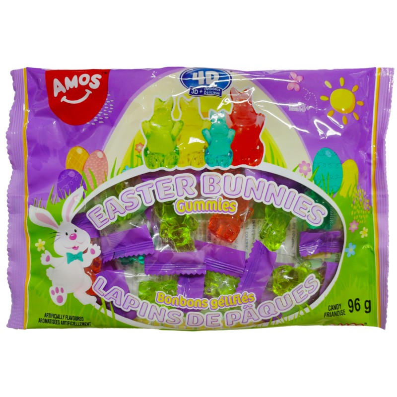 Amos 4D Easter Bunnies Gummies Bag - 24s