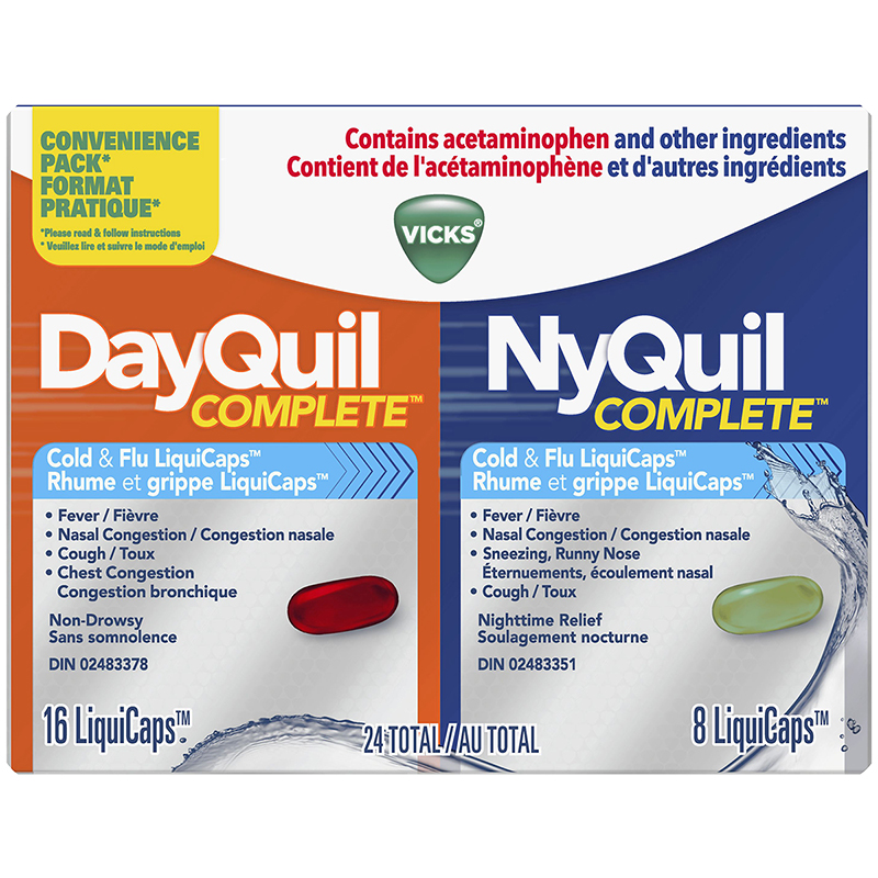 Vicks DayQuil NyQuil Complete Cold & Flu LiquiCap - 24s