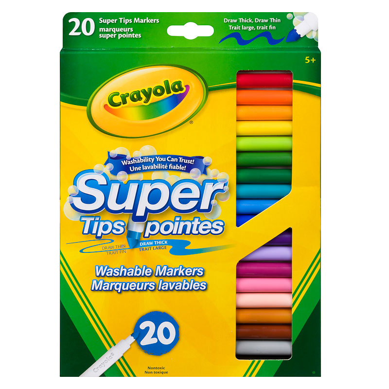 Crayola Super Tips Washable Markers - 20's