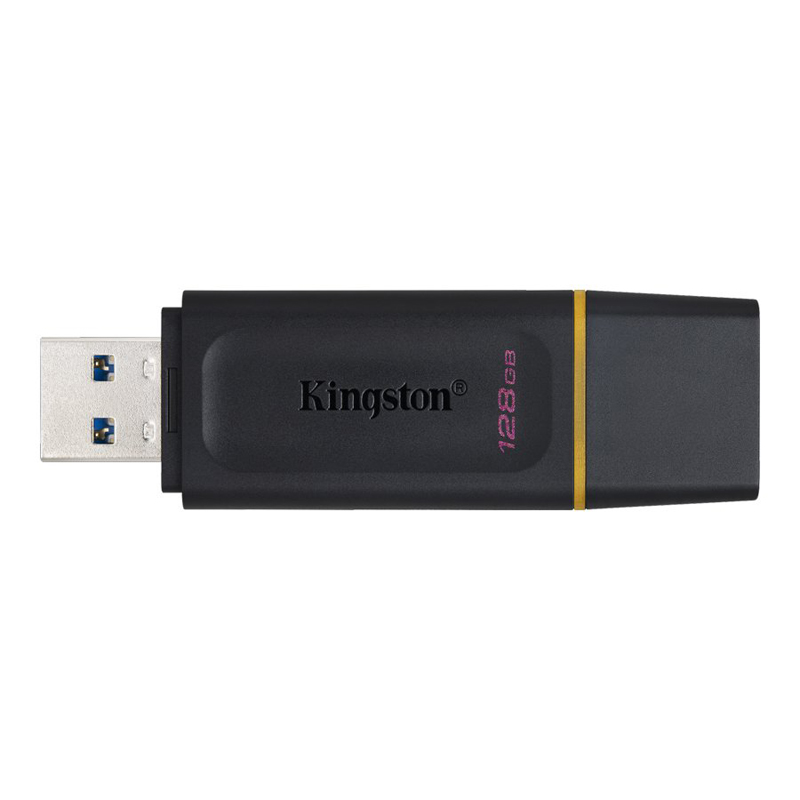 Kingston DataTraveler Exodia USB Flash Drive - Black/Yellow - 128GB - DTX/128GB