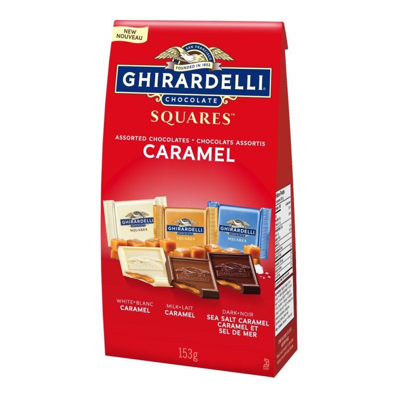 Ghirardelli Squares Assorted Chocolate - Caramel - 153g