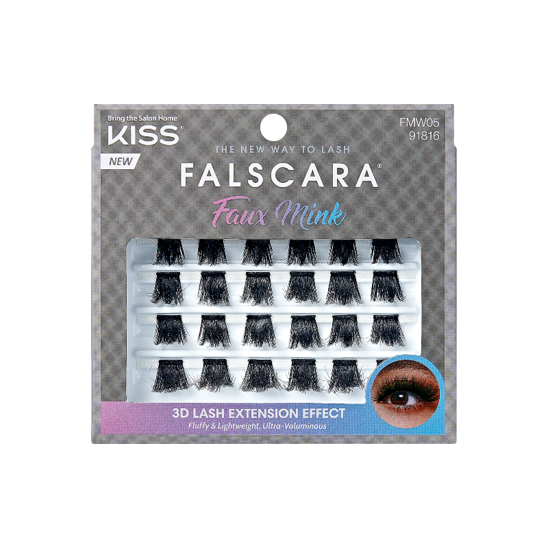 Kiss Falscara Faux Mink 3D Lash Extension Effect - Multipack