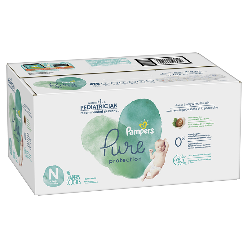 Pampers Pure - Size 0 - 76's